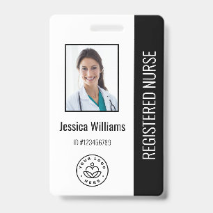 Crachá Personalizado de Funcionário de Hospital co