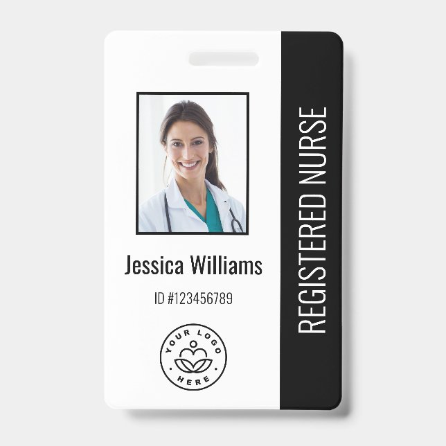 Crachá Personalizado de Funcionário de Hospital co (Frente)