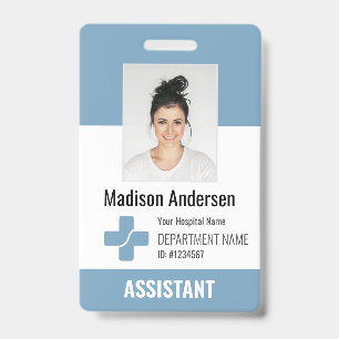 Crachá Personalizado de Funcionário de Hospital co