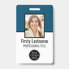 Crachá Personalizado de Funcionário - Foto, Código