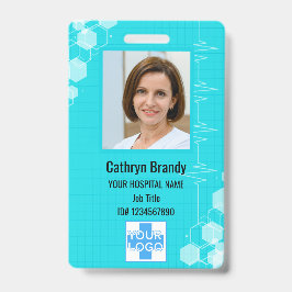 Crachá Personalizado de Funcionário Hospitalar, Fo