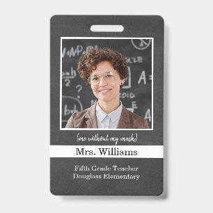 Crachá personalizado de identificação de foto d