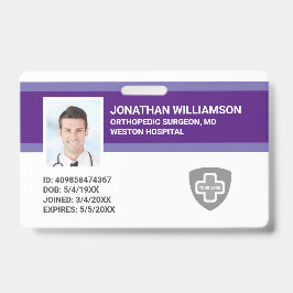 Crachá Personalizado de Identificação de Funcionár