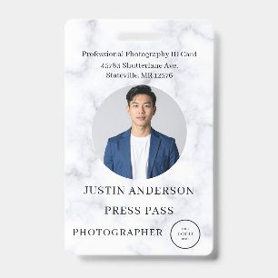 Crachá Personalizado de Identificação de Jornalist