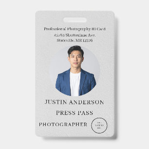 Crachá Personalizado de Identificação de Jornalist