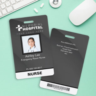 Crachá Personalizado de Identificação Hospitalar p
