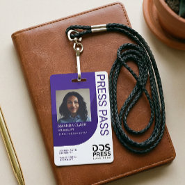Crachá Personalizado de Imprensa com Foto ID Minim