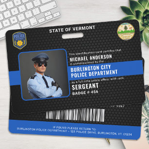 Crachá Personalizado de Oficial de Polícia Forças