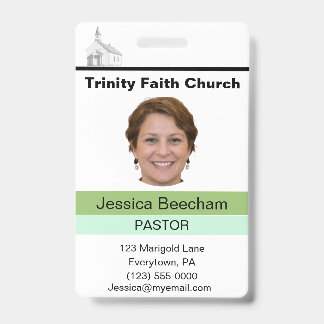 Crachá Personalizado de Pastora