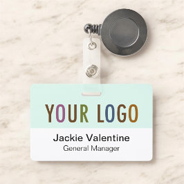 Crachá Personalizado de Plástico Rígido com Suport