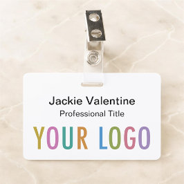 Crachá Personalizado de Plástico Rígido com Suport