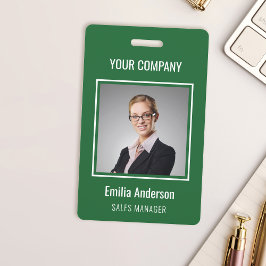 Crachá Personalizado Empresarial Básico Nome Foto 
