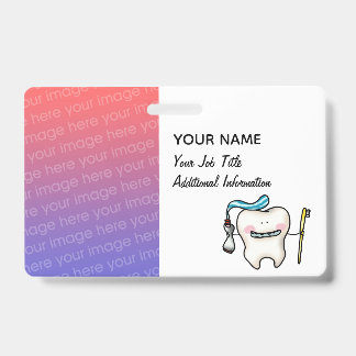 Crachá Personalizado para Dentistas para o Pessoal
