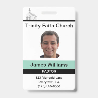 Crachá Personalizado Pastor