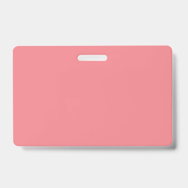 Crachá Personalizado Rosa Luxuoso (Frente)