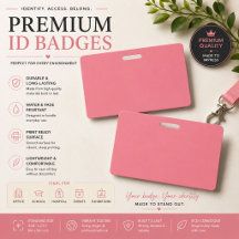 Crachá Personalizado Rosa Luxuoso