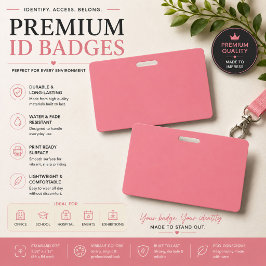Crachá Personalizado Rosa Luxuoso