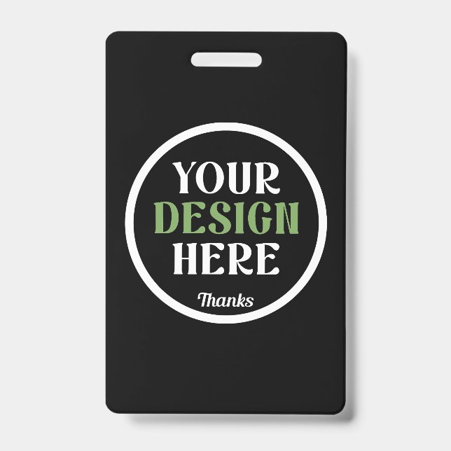 Crachá personalizado, único, elegante e minimalista hersh (Frente)