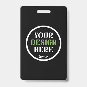 Crachá personalizado, único, elegante e minimalista hersh