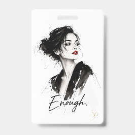 Crachá Personalizado Vertical | Enough.