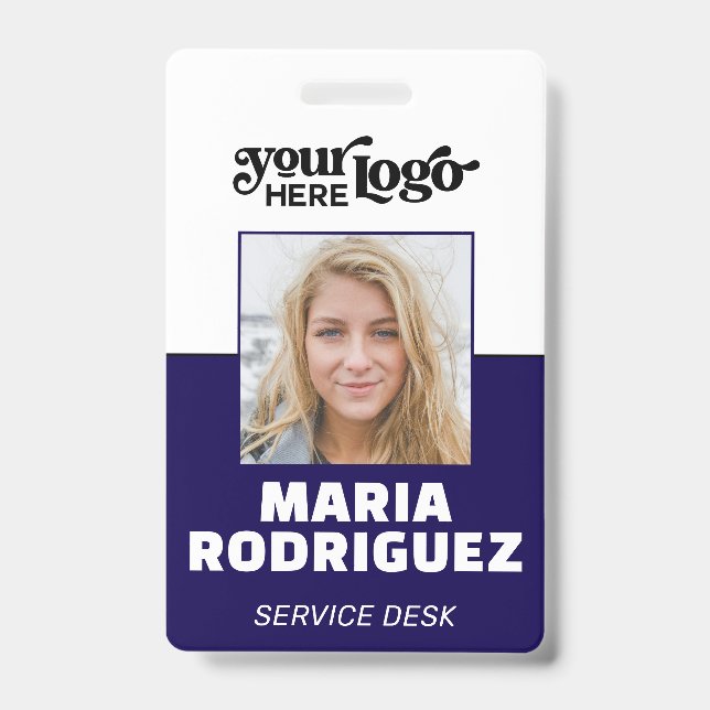Crachá Personalizar ID de Evento/Funcionário do Corporate (Frente)