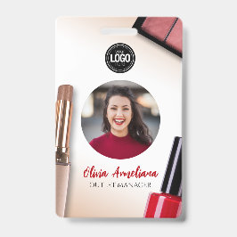 Crachá Personalizar Negócios | Empresa de Maquiagem Moder