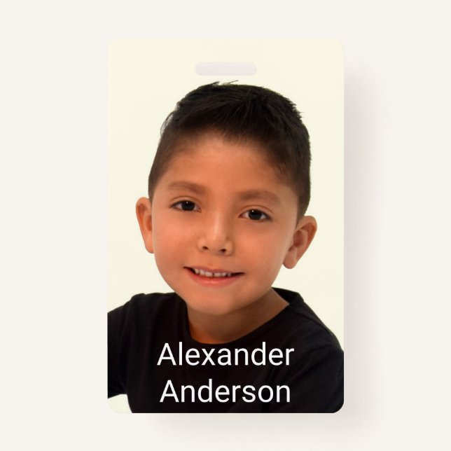 Crachá Personalizar Nome de etiqueta Fotográfico d (Frente)