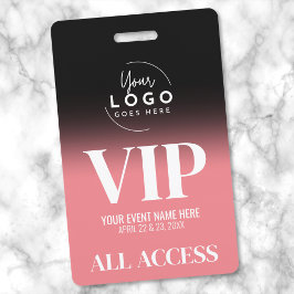 Crachá Personalize Seu Logotipo Evento VIP