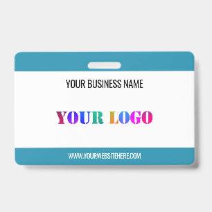 Crachá Personalize Seu Nome do Logotipo Site Emblema Empr