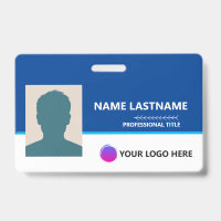 Personalized Employee ID Card - Photo, Barcode,