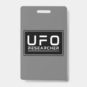 Crachá Pesquisador de OVNIs Investigador Paranormal Alien