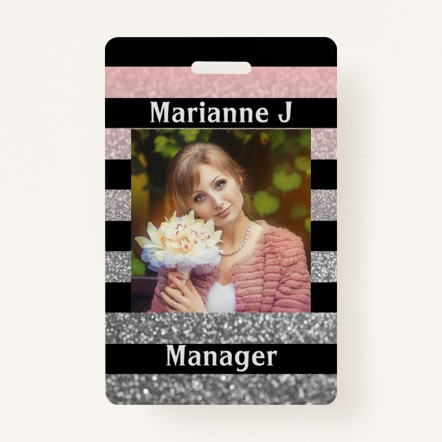 Crachá pessoal, profissional (Frente)