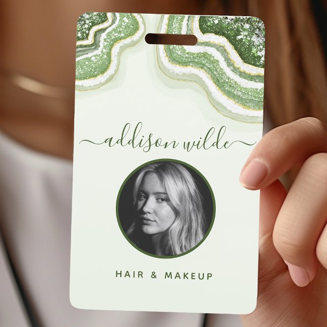 Crachá Pingente de identificação de luxo em ágata geodo d (Criador carregado)