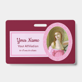 Crachá Pink St. Agatha (M 003) Badge 2