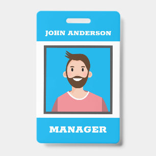 Crachá Placa de identificação de Avatar personalizada com