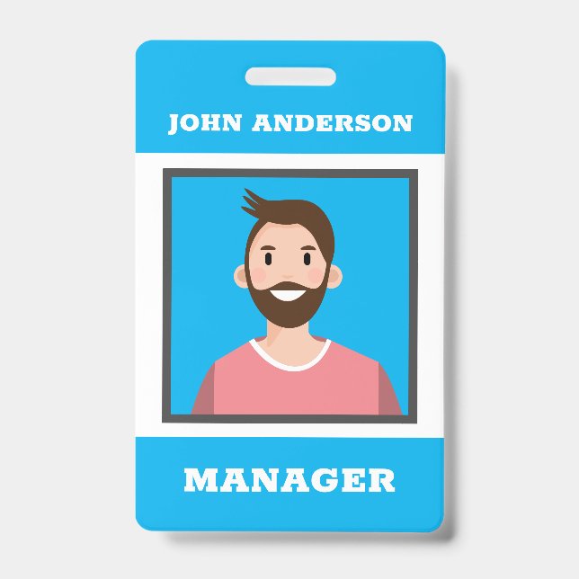 Crachá Placa de identificação de Avatar personalizada com (Frente)