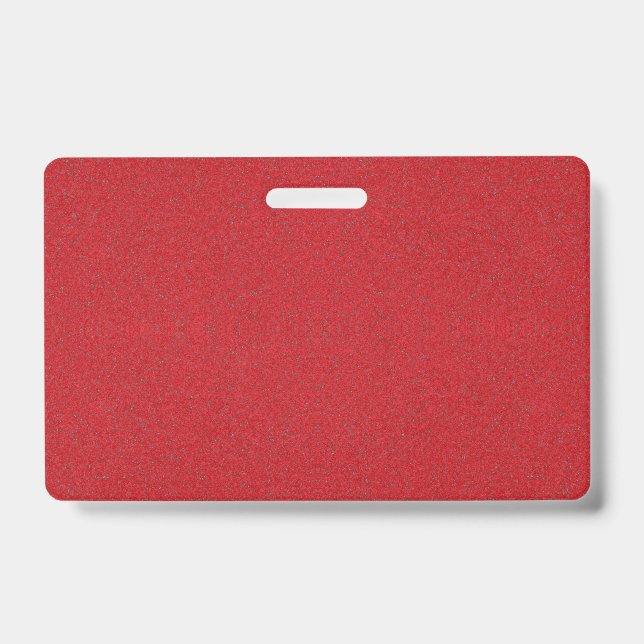 Crachá Placa de Nome Personalizada Vermelha de Tomate Tex (Frente)