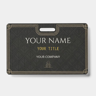 Crachá Placa Personalizada de Nome Executivo | Etiqueta C