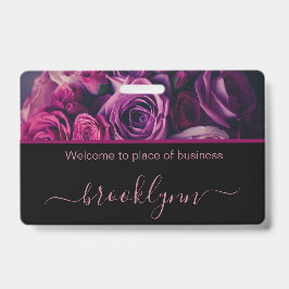 Crachá Placa Personalizada de Nome para Pequenas Empresas