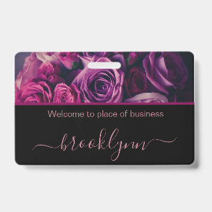 Crachá Placa Personalizada de Nome para Pequenas Empresas