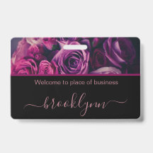 Placa Personalizada de Nome para Pequenas Empresas