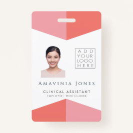 Crachá Plástico de identificação de foto comercial para m