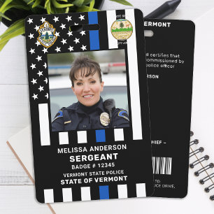 Crachá Polícia de logotipo personalizado do agente polici