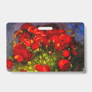 Crachá Poppies Vermelhos Van Gogh