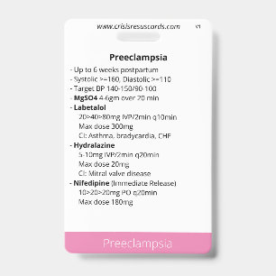 Crachá Pré-eclâmpsia e hemorragia pós-parto/recém-nascido
