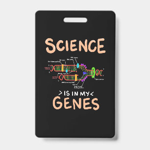 Crachá Presente cientista   A Ciência Está Nos Meus Genes