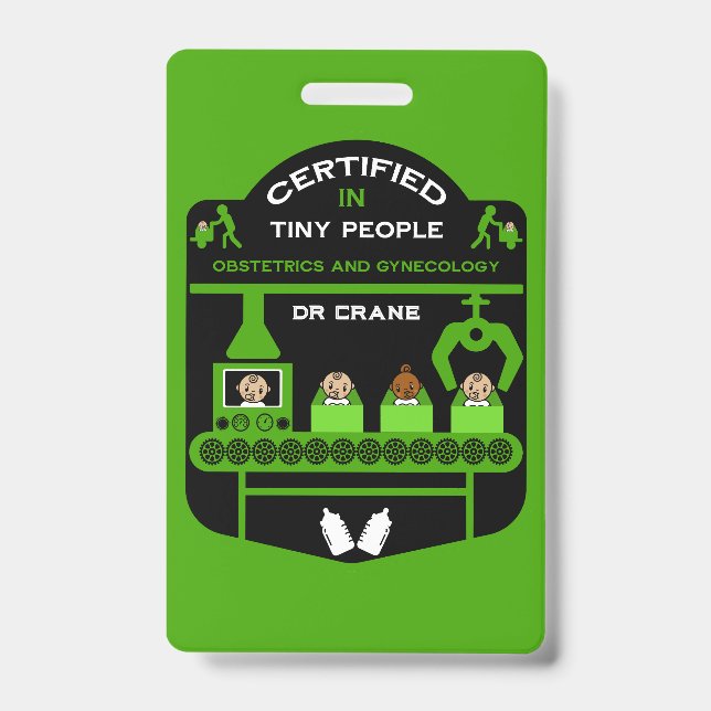 Crachá Presente de Agradecimento e Obrigado ao Obstetra (Frente)