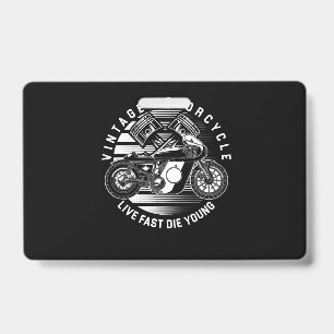 Crachá Presente de Corrida de Moto Antiga para Motociclis