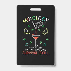 Crachá Presente de Natal Barman Mixologista