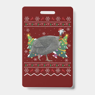 Crachá Presente de Natal da Galinha Pintada Presente Feio